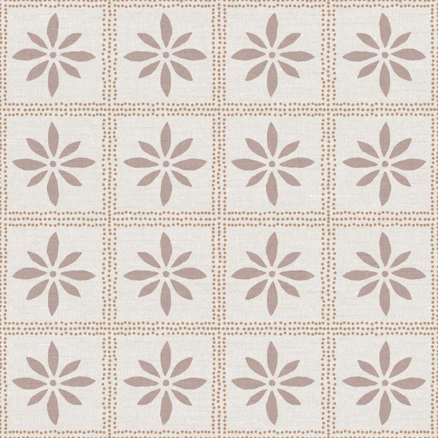 Elegant Adire-style wallpaper in a soft dusty pink shade, featuring intricate tribal patterns for a warm and stylish home aesthetic.