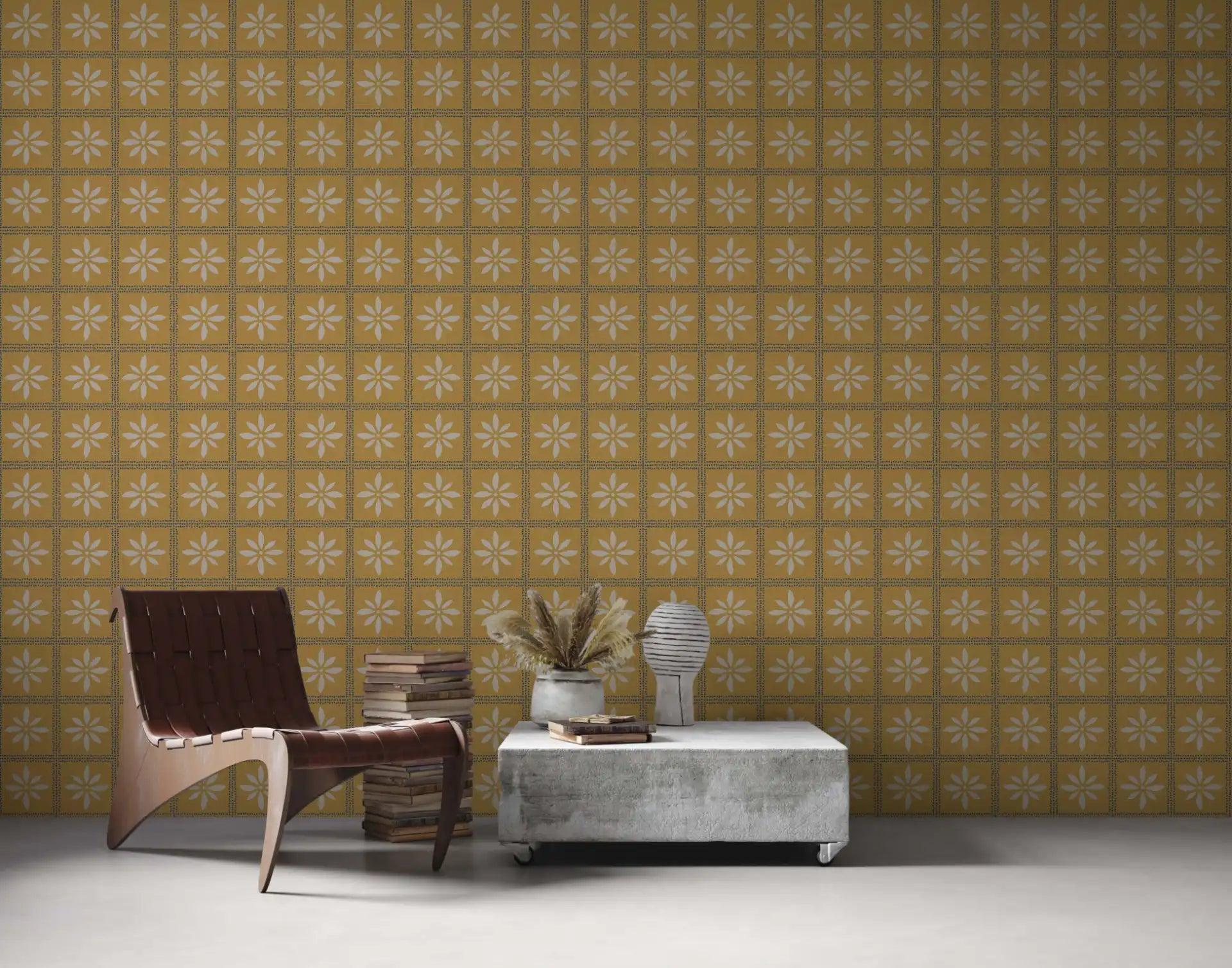 Modern wallpaper with subtle, organic textures and an earthy color palette, ideal for elegant and minimalistic home décor.
