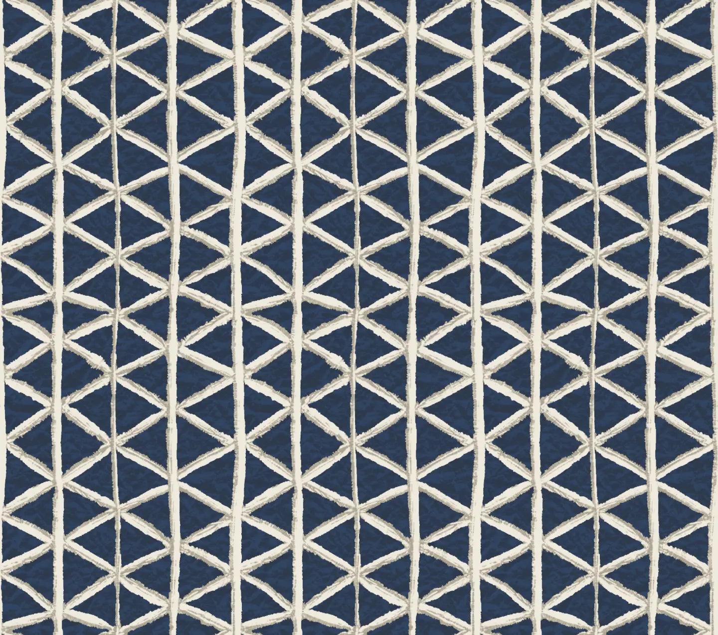 Elegant ODA Cushion Cover with Geometric Embroidered Design