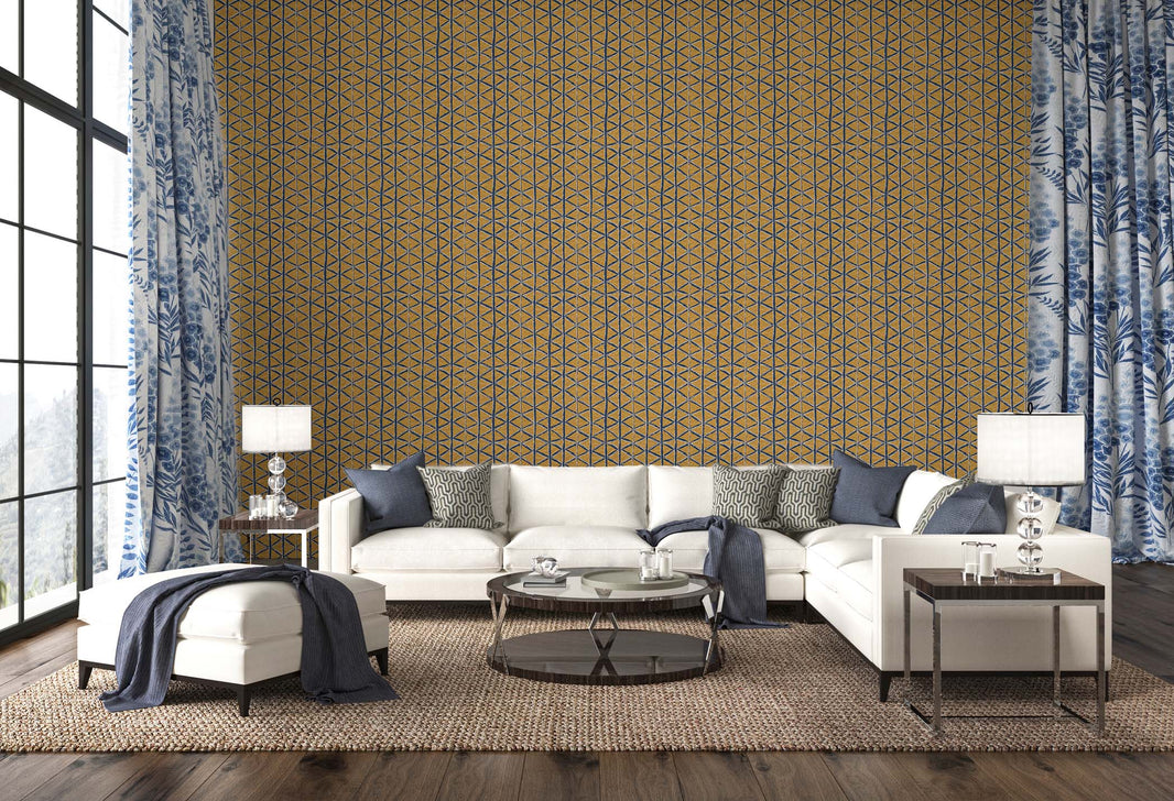 Add Depth to Your Walls with Geometric Wallpaper Patterns