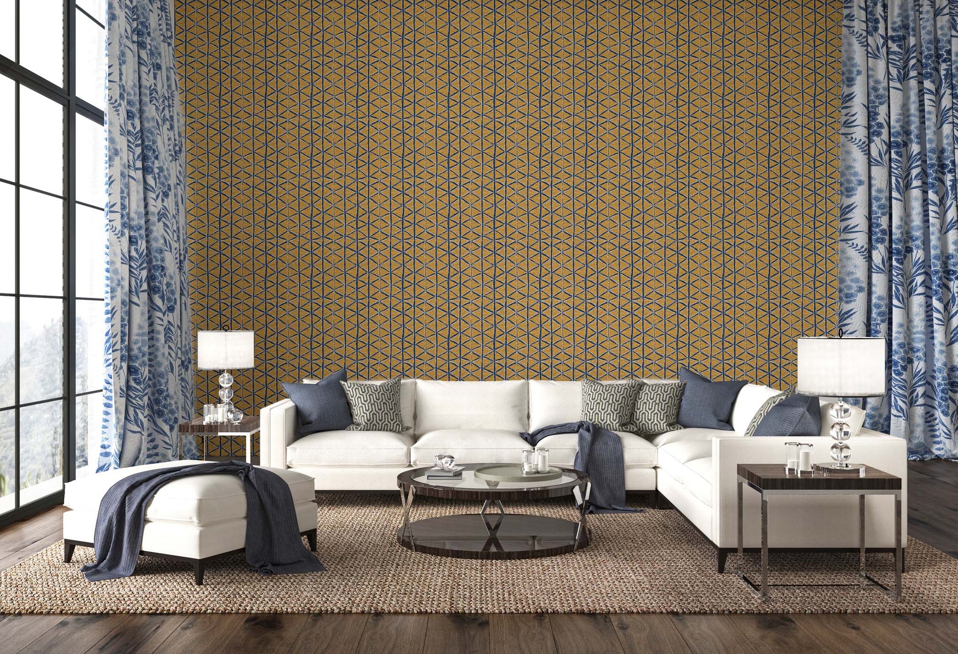 Add Depth to Your Walls with Geometric Wallpaper Patterns