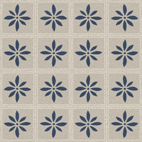 Traditional Adire-inspired wallpaper with indigo blue and white tribal patterns, perfect for modern and cultural interior décor.