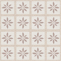 Elegant Adire-style wallpaper in a soft dusty pink shade, featuring intricate tribal patterns for a warm and stylish home aesthetic.
