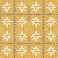 Earthy ochre and yellow tones blend with Adire-inspired patterns, adding warmth and a rustic charm to contemporary interiors.