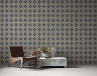 Abstract wallpaper with soft geometric patterns in neutral tones, ideal for adding a sophisticated and contemporary touch to interiors.