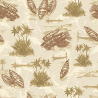 Cape Coast wallpaper roll presenting Afrocentric design elements in Gold Coast tones.