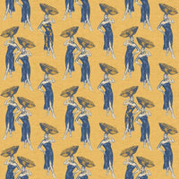 Daavi wallpaper roll featuring hand-drawn design in Jewel hues.