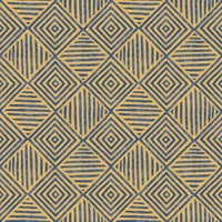 Roll of traditional Àdìrẹ-patterned wallpaper in deep blue and white, suitable for enhancing interiors with a touch of cultural artistry.