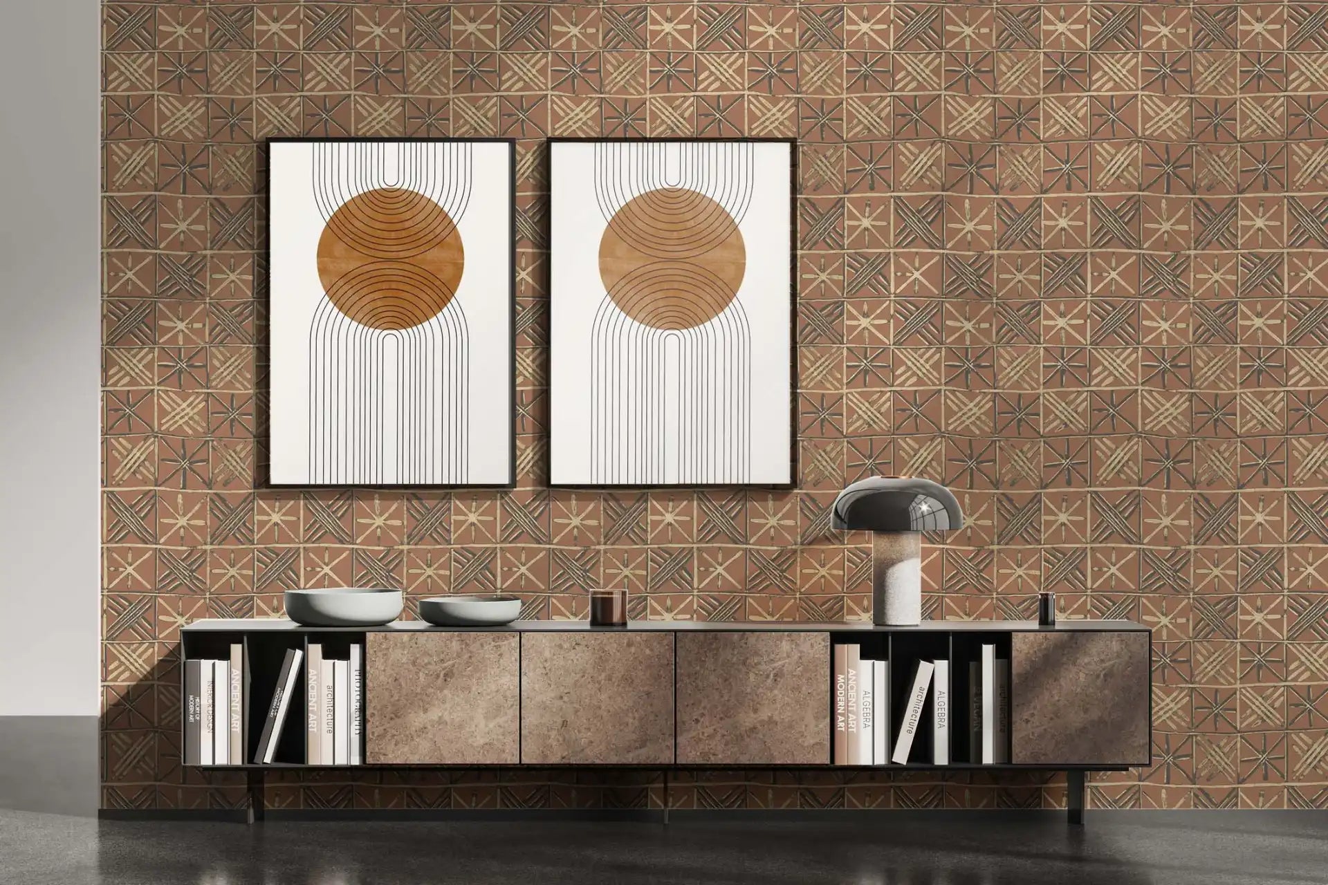 OYOKO Terracotta Wallpaper Design for Home Interiors