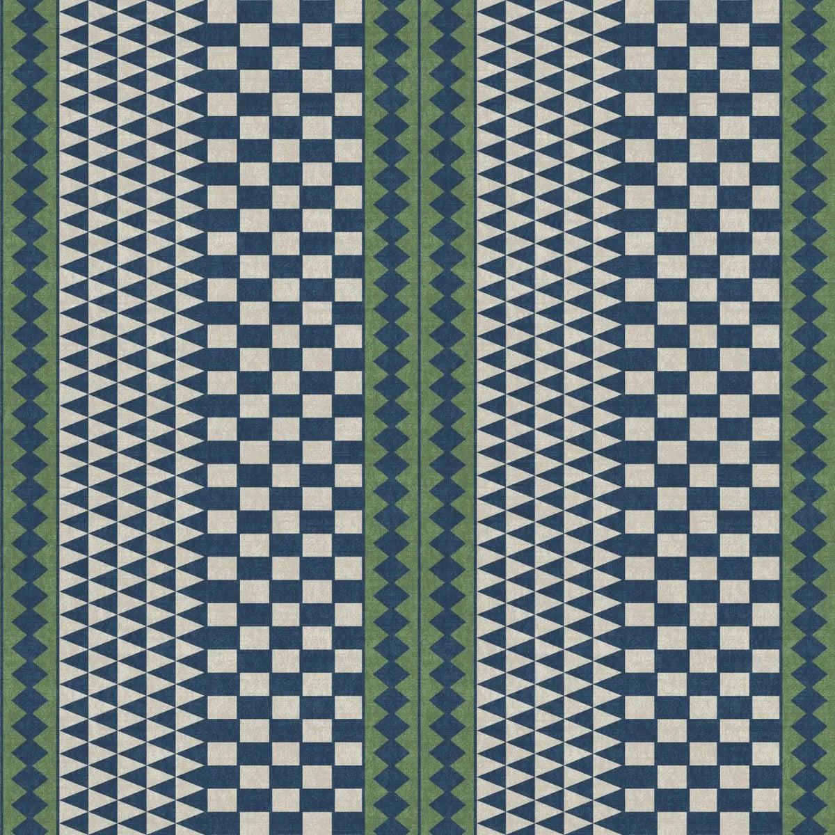 Repeating geometric pattern tutu wallpaper featuring blue and white squares and triangular shapes.
